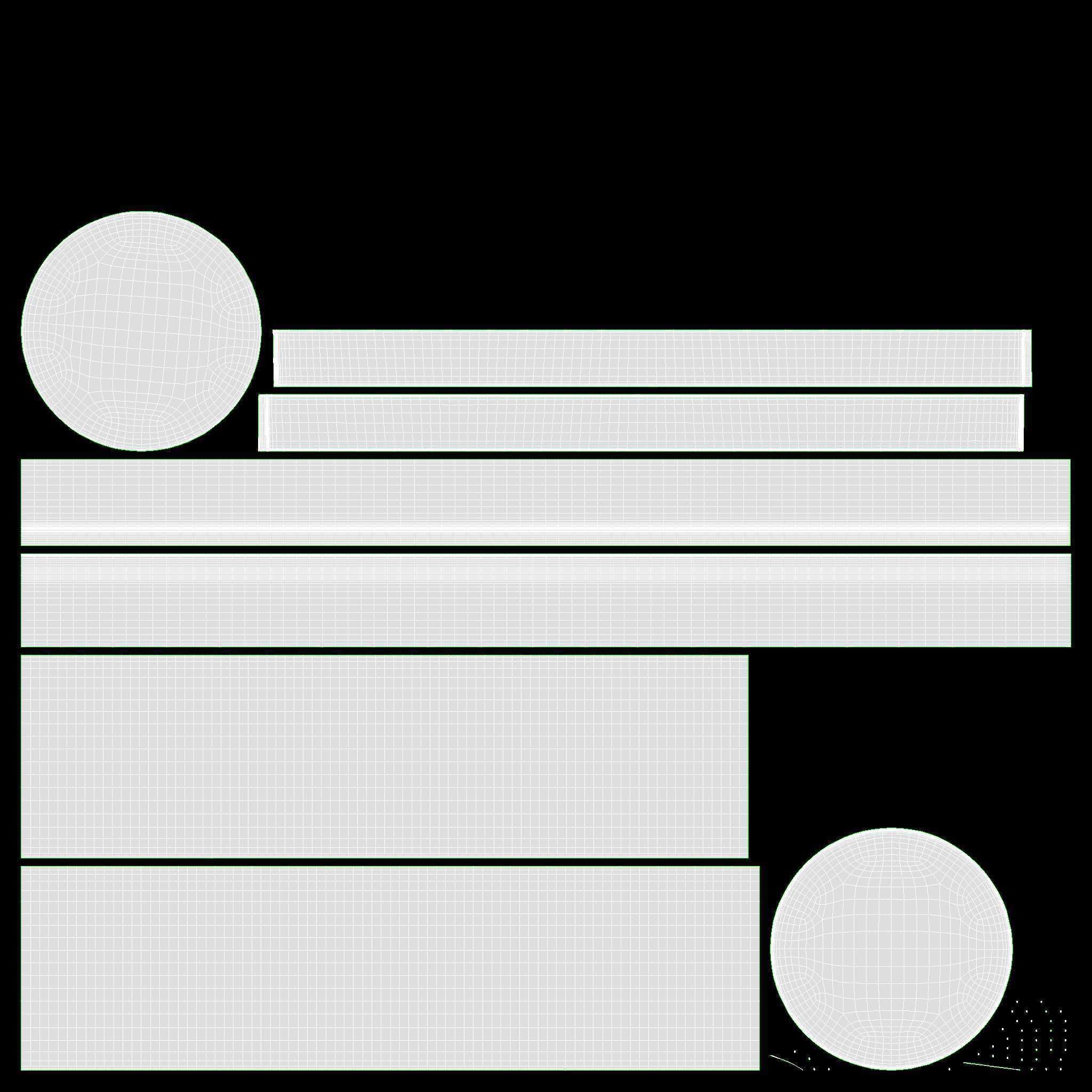 Black top hat with googles 3D model_15