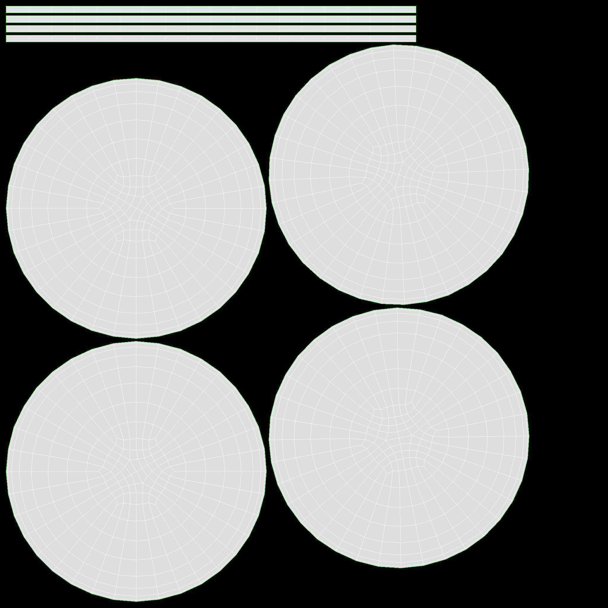 Black top hat with googles 3D model_11