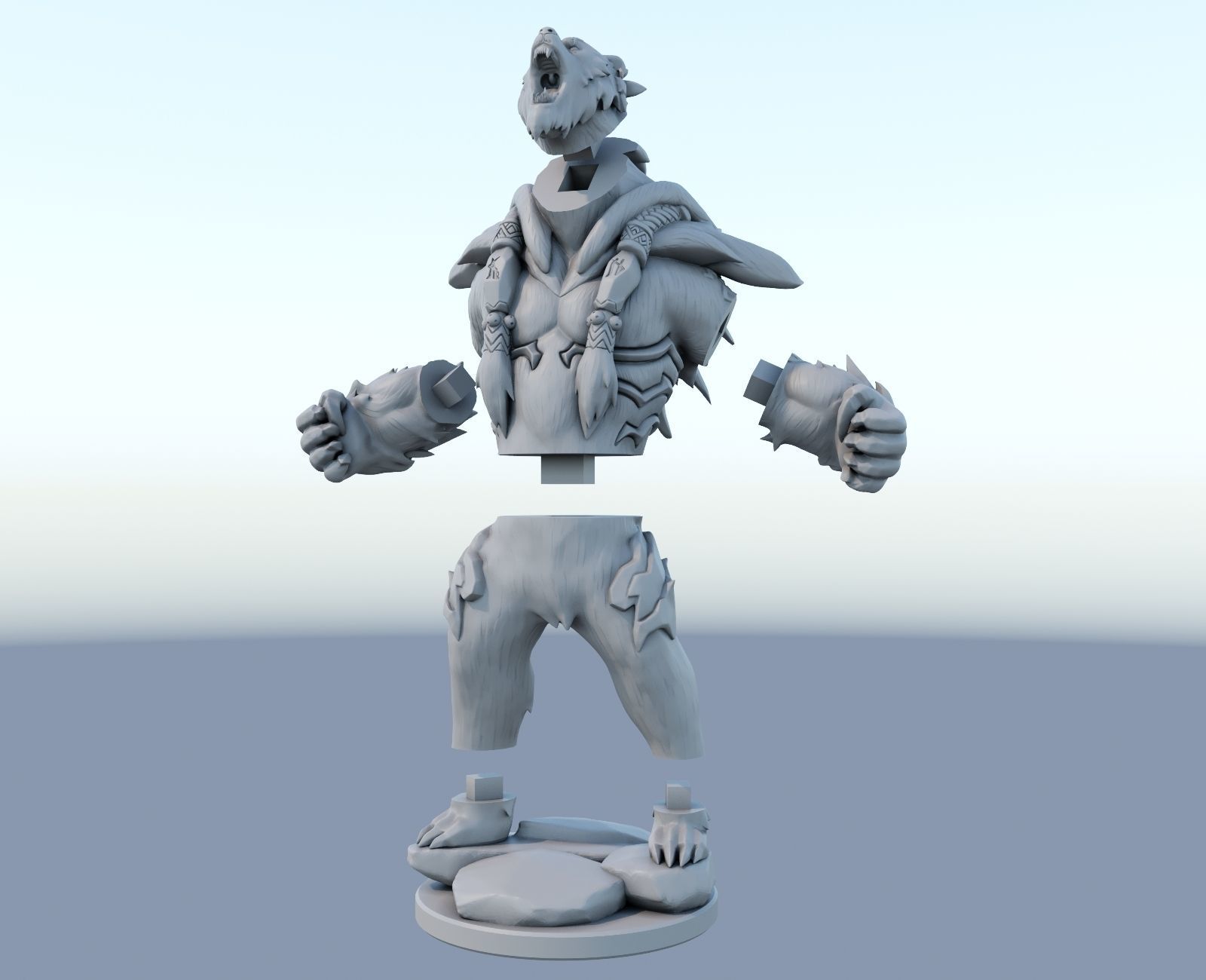 volibear League of Legends 3D print model 3D print model_3
