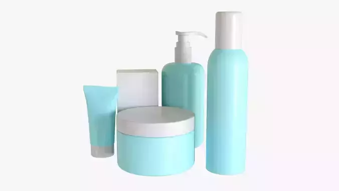 Body care mockup set