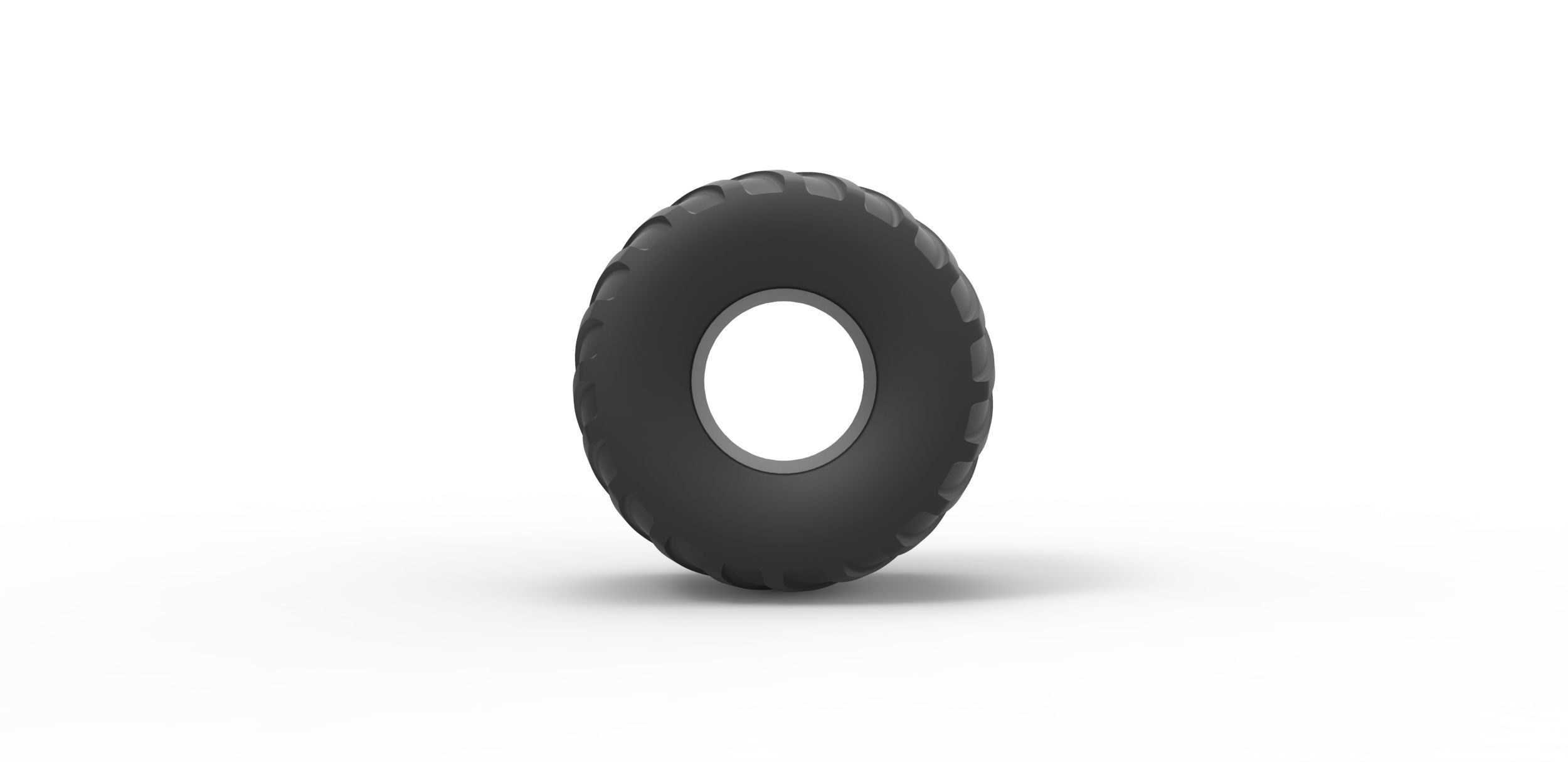 Monster truck tire Scale 1 to 25 3D print model_4