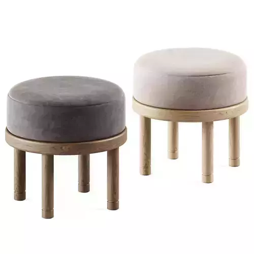 Velvet Petite Moreno Ottoman by Lawson-Fenning