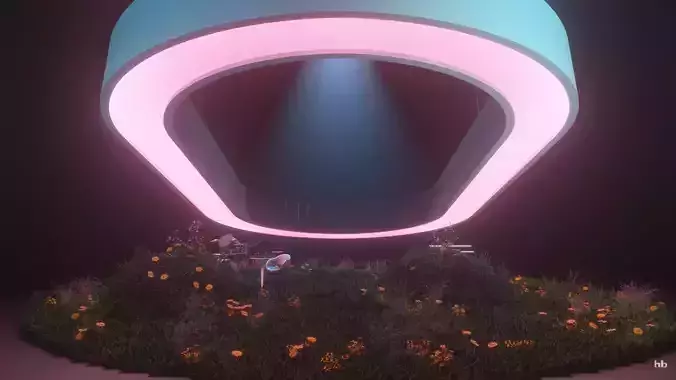 positions VEVO stage - Ariana Grande 3D model