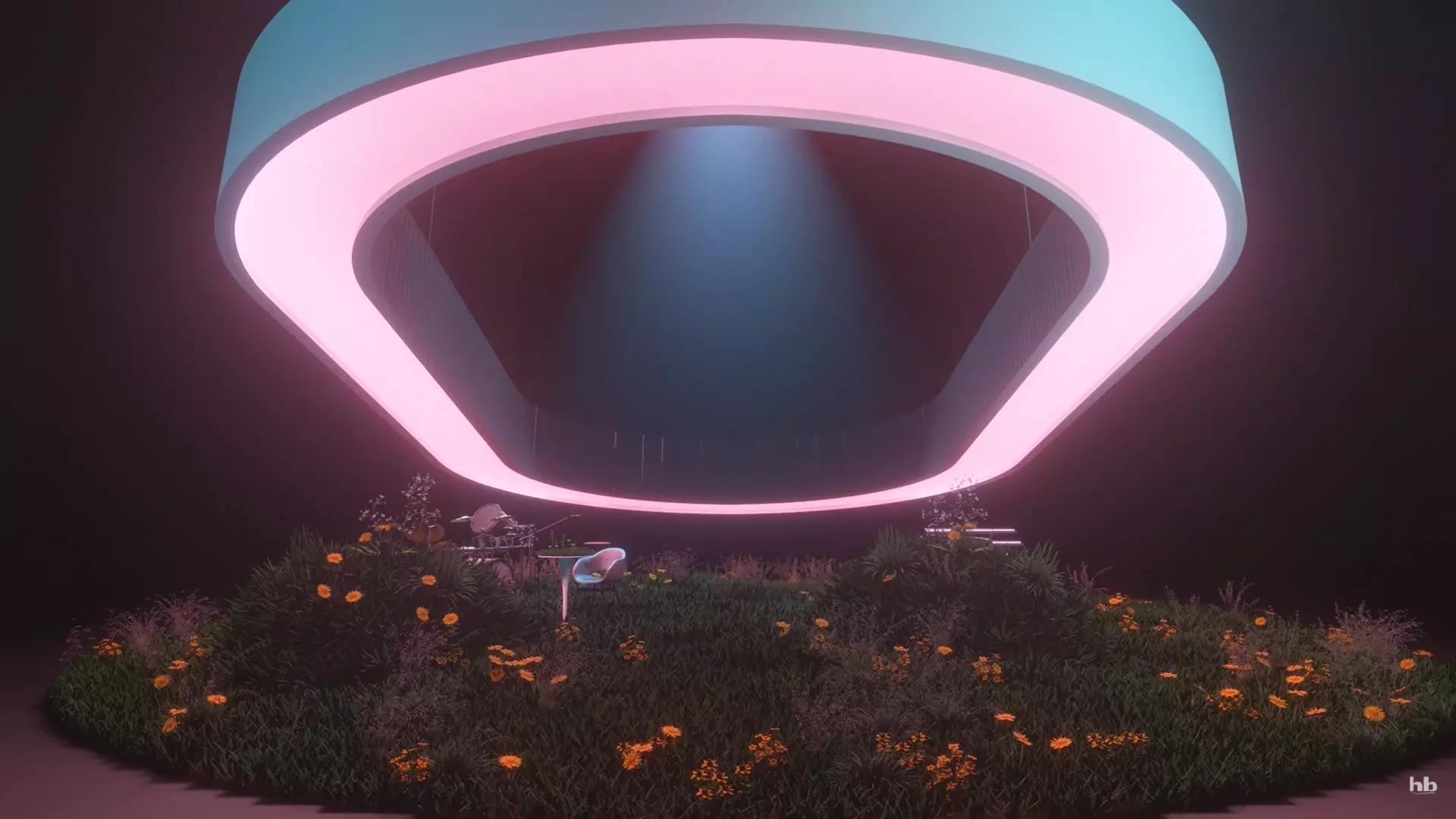 positions VEVO stage - Ariana Grande 3D model_0