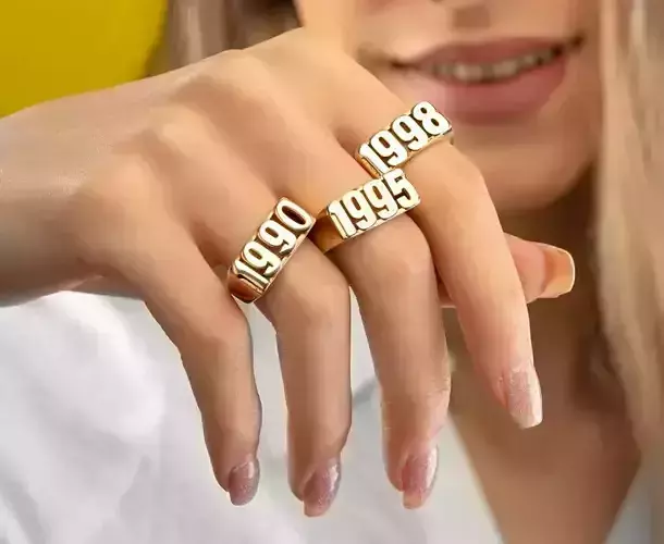 Birthday free size ring