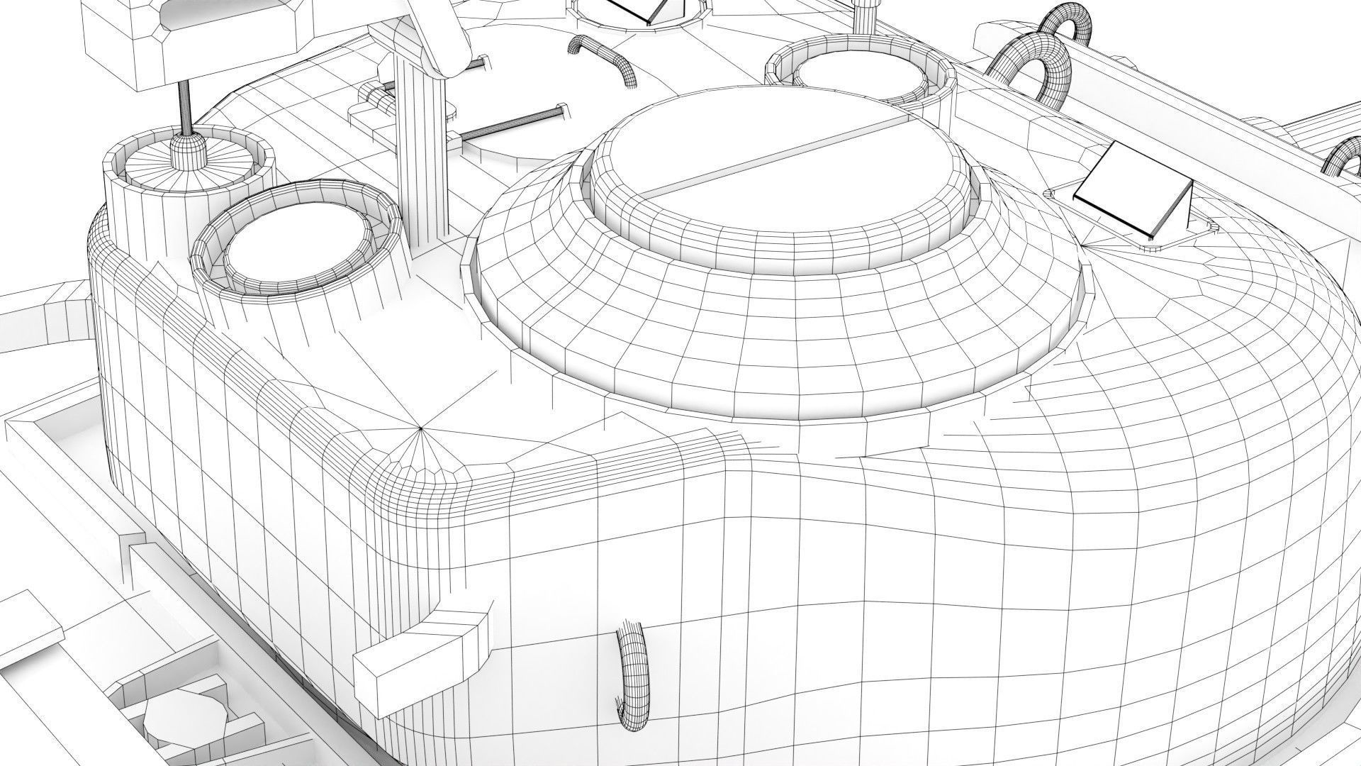 Sherman M4 Gameready Rigged Low-poly 3D model_26