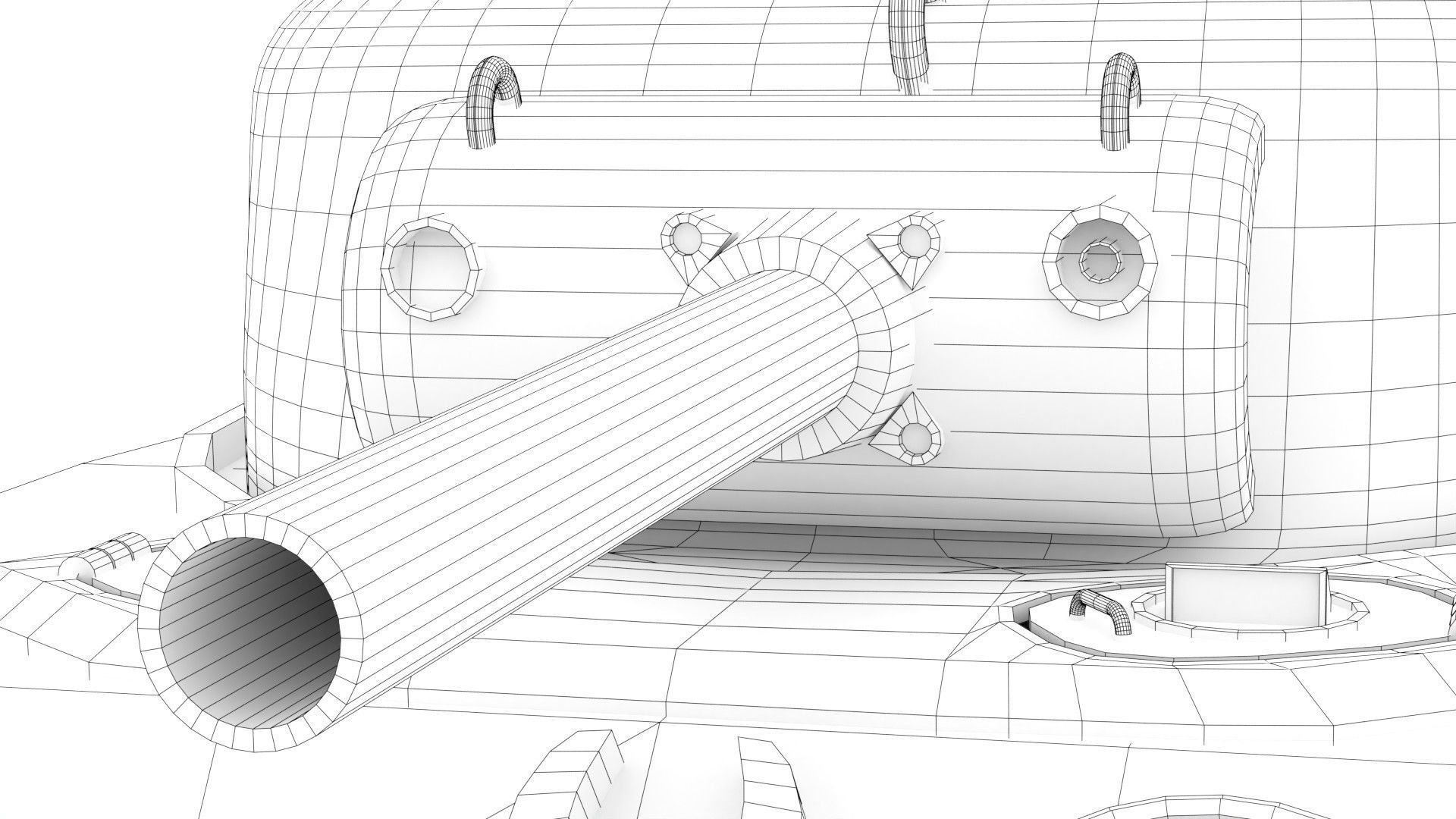 Sherman M4 Gameready Rigged Low-poly 3D model_27