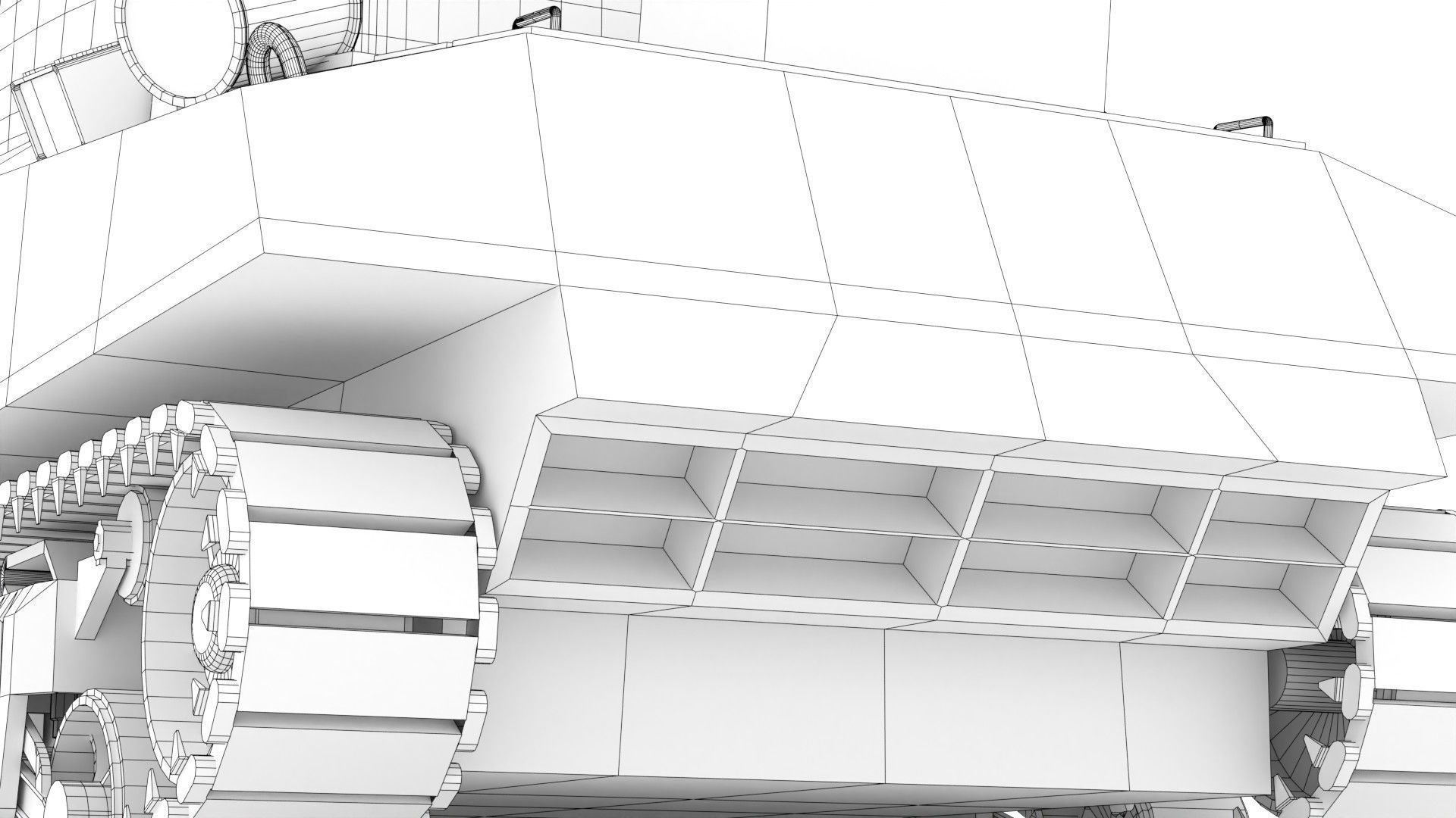 Sherman M4 Gameready Rigged Low-poly 3D model_23