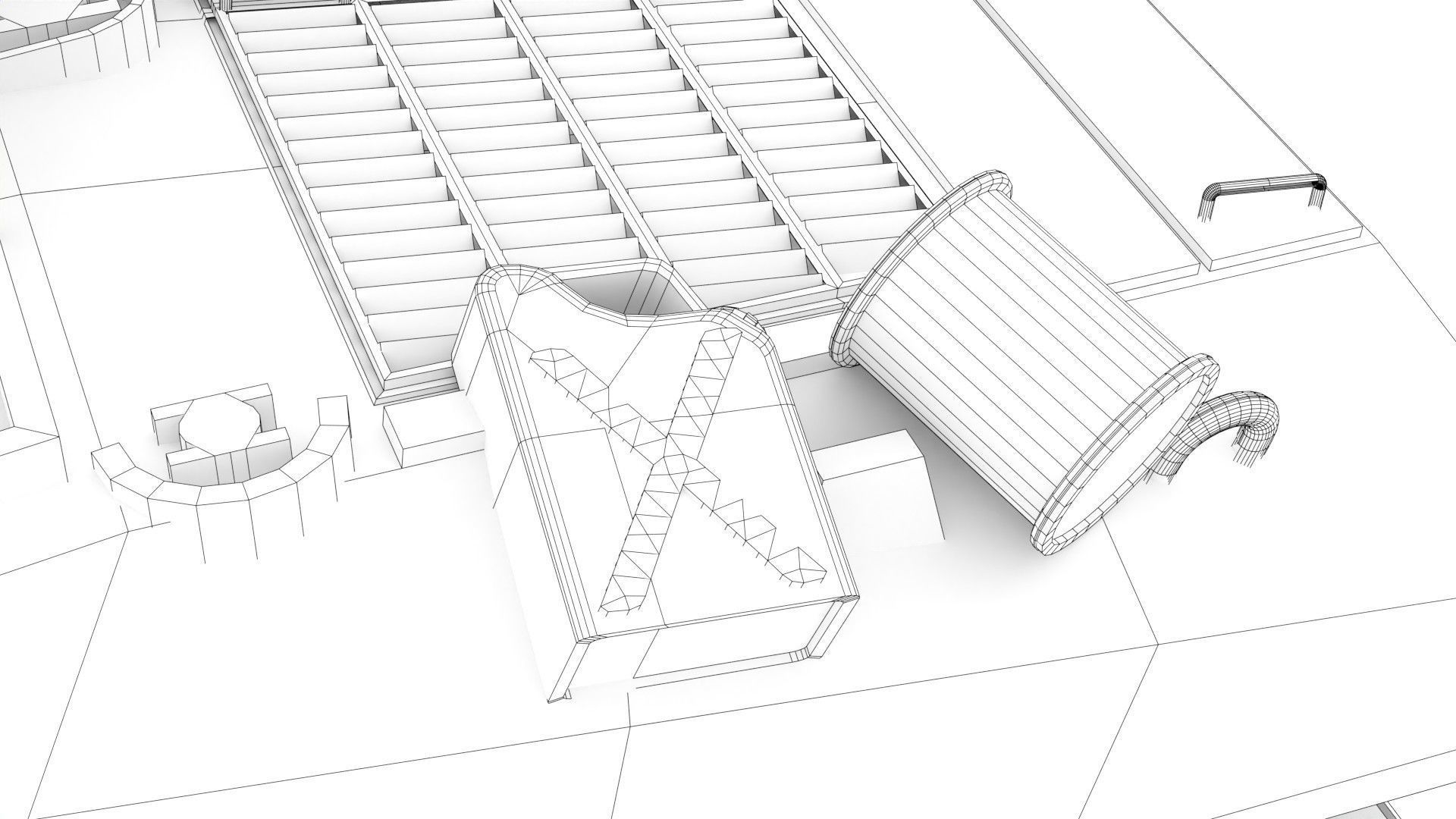 Sherman M4 Gameready Rigged Low-poly 3D model_29