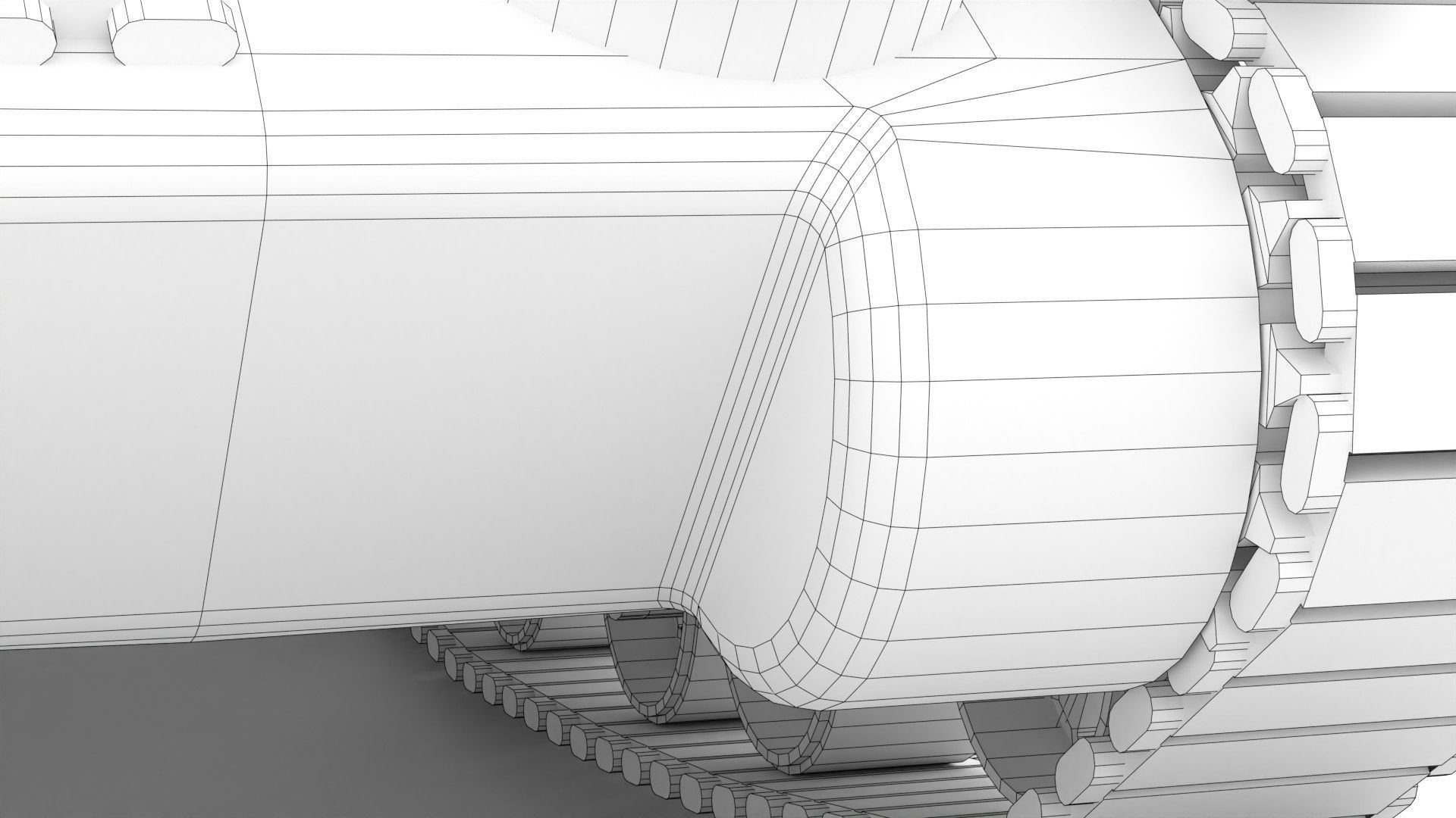 Sherman M4 Gameready Rigged Low-poly 3D model_33