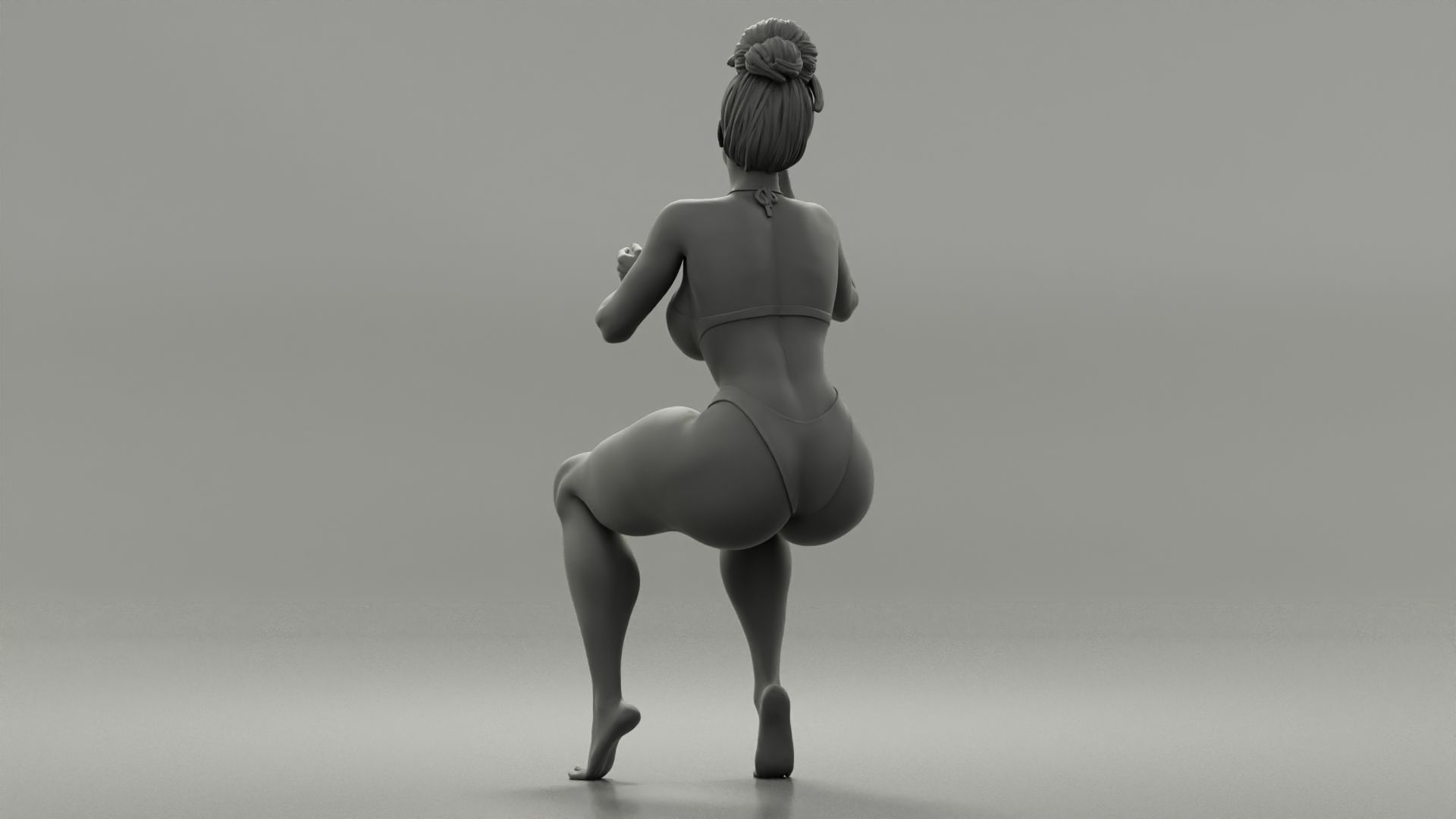 Pretty woman applying mascara makeup on her Eyelashes 3D print model_11