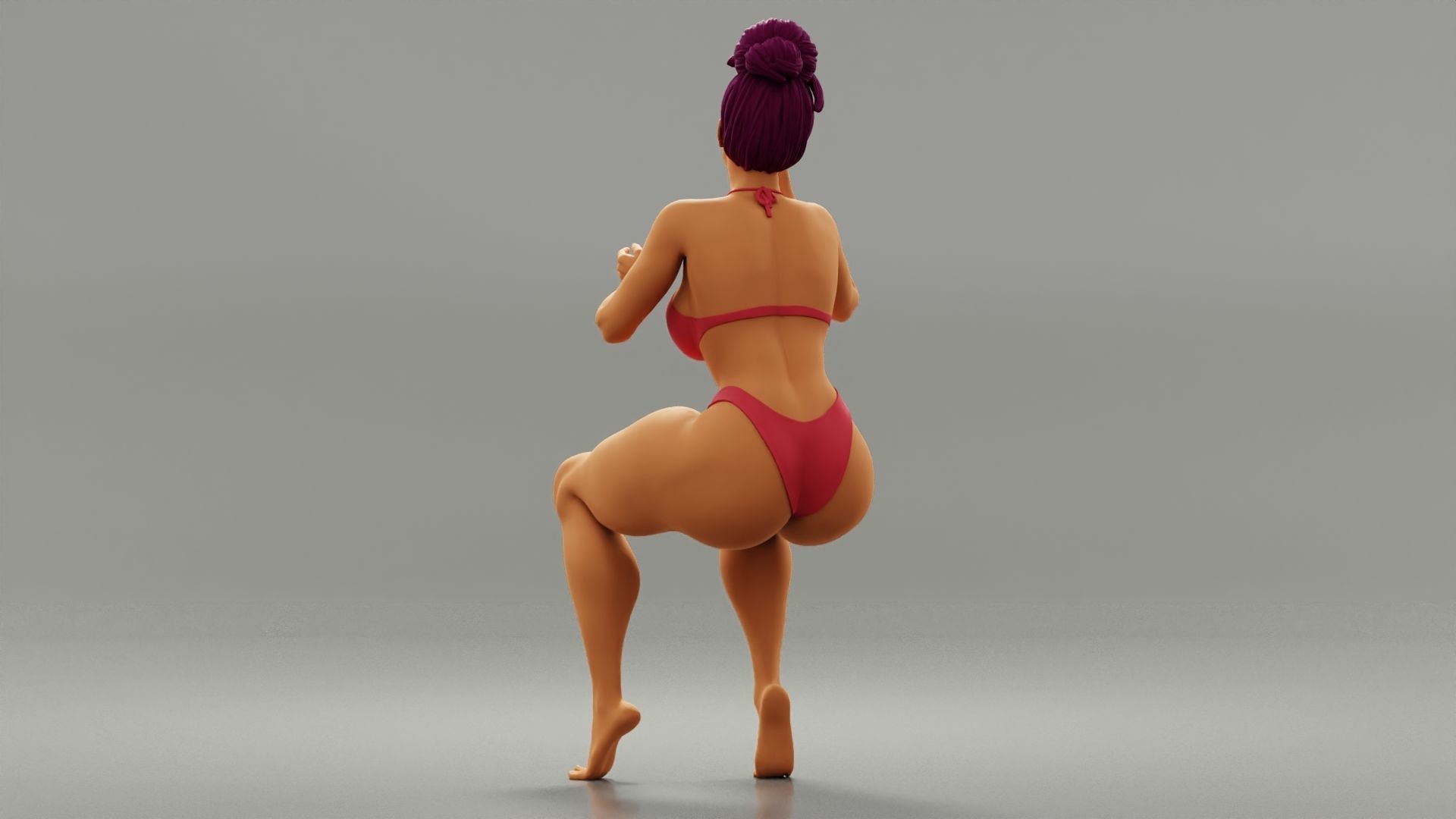 Pretty woman applying mascara makeup on her Eyelashes 3D print model_10