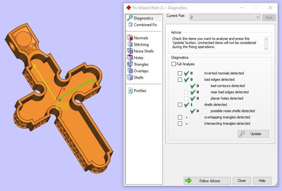 Orthodox cross with wood 3D print model_8