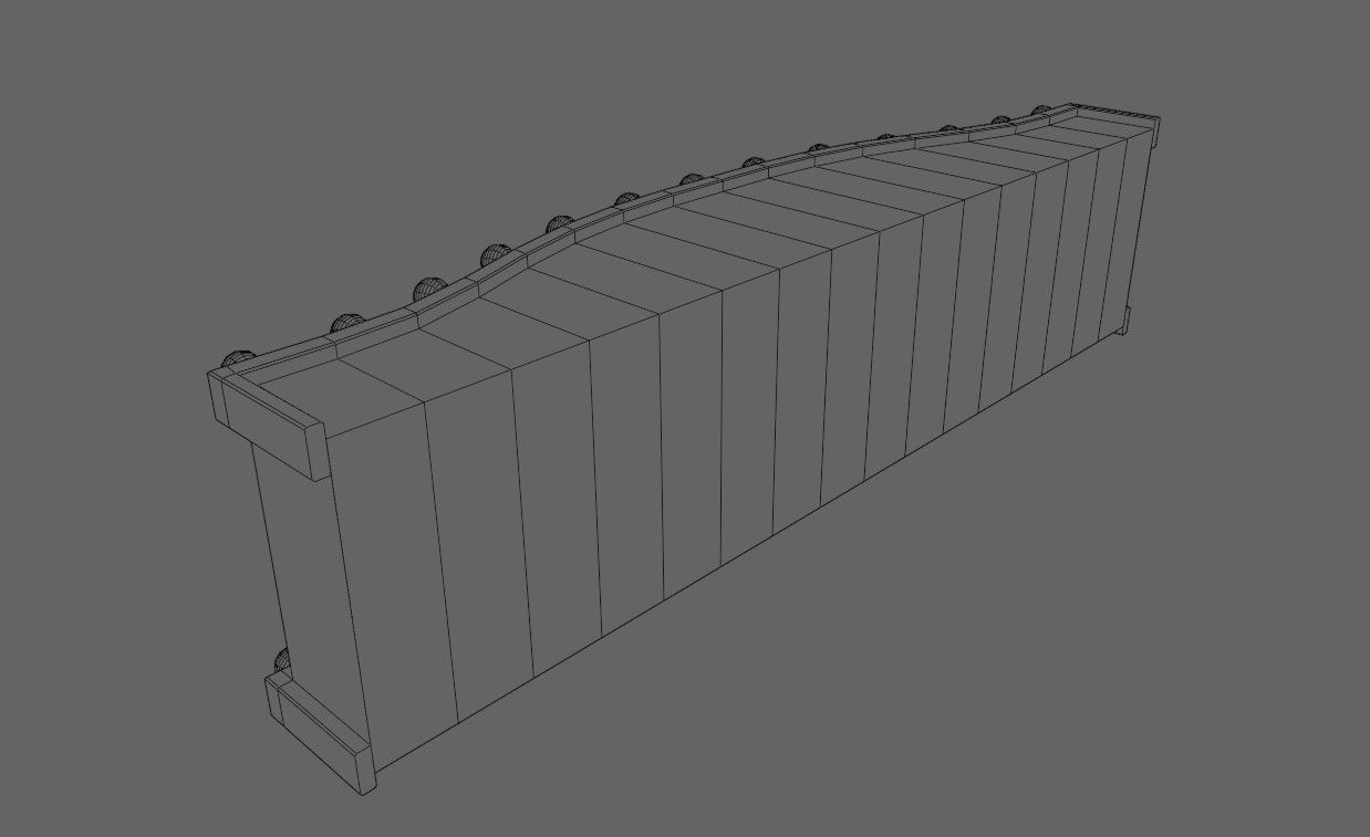 Cinema Facade - Front - Sign Low-poly 3D model_19