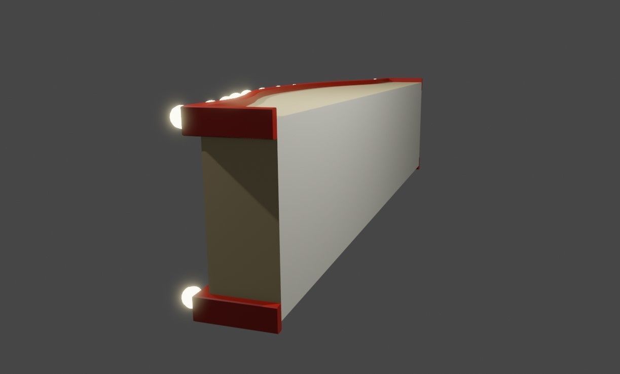 Cinema Facade - Front - Sign Low-poly 3D model_6