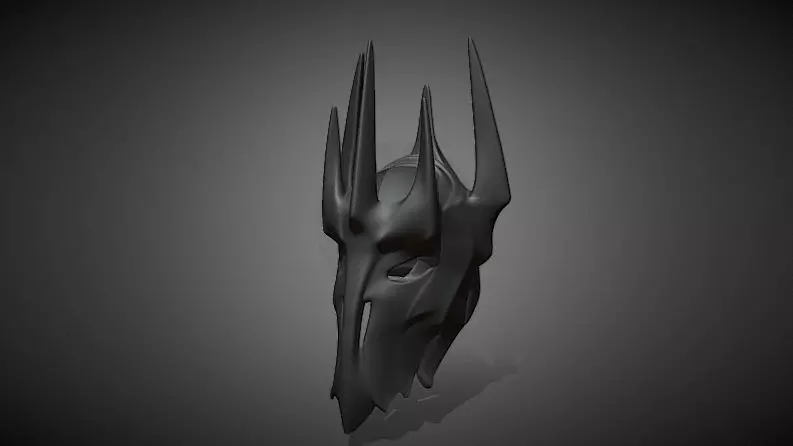 Helmet of Sauron 3d Print Free 3D model
