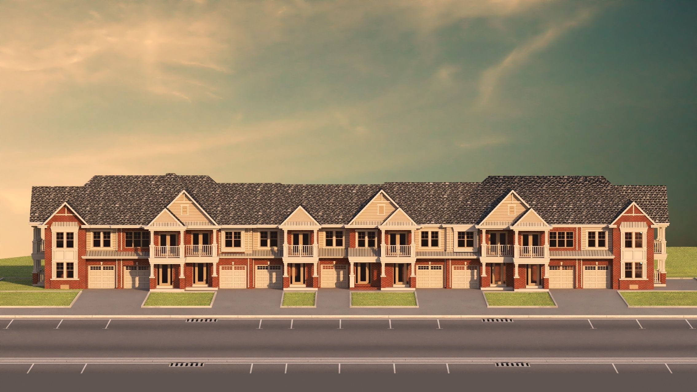 Cottage Country House Condominium 3D model_1