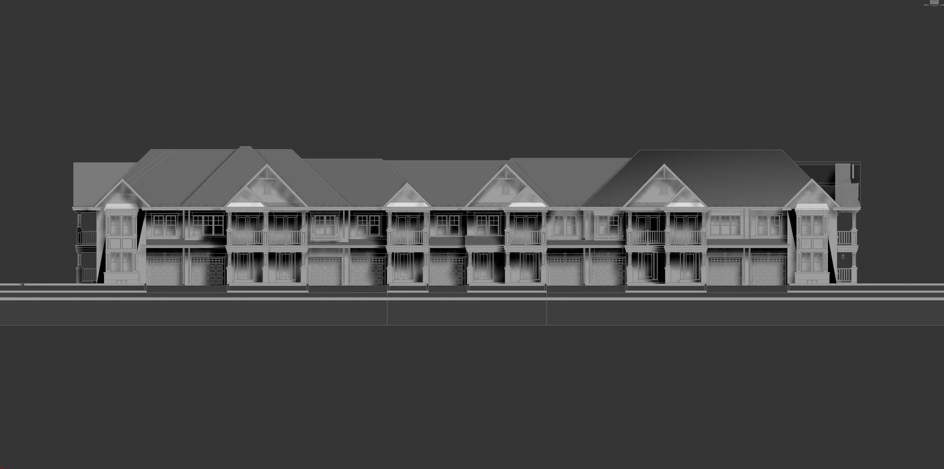 Cottage Country House Condominium 3D model_8