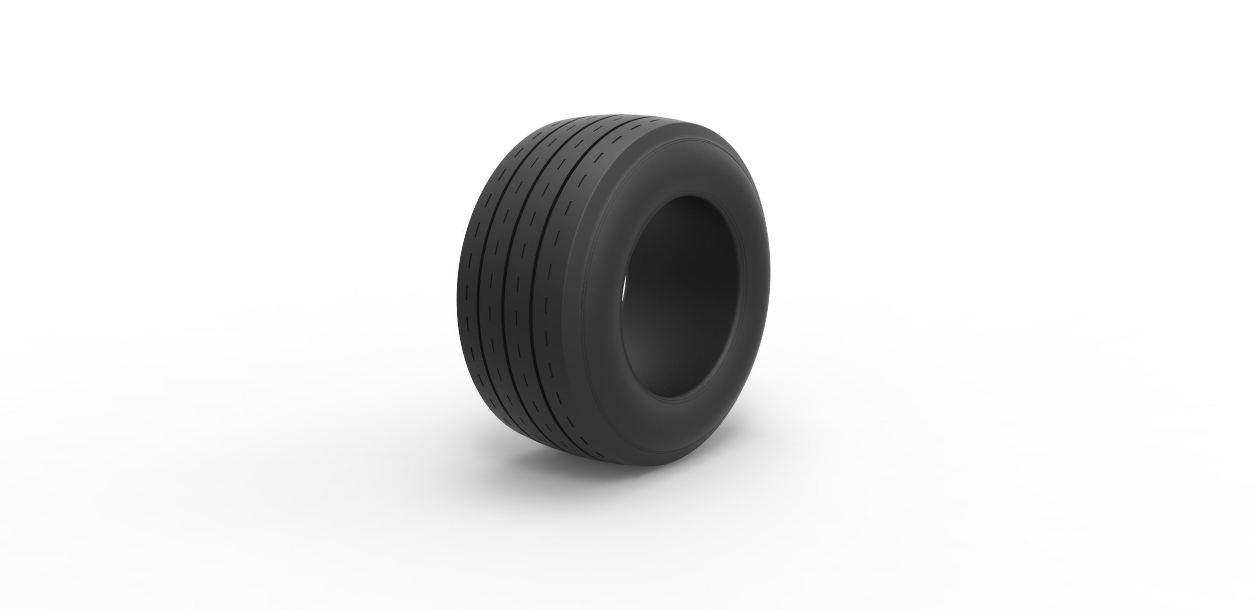 Race tire Scale 1 to 10 3D print model_1