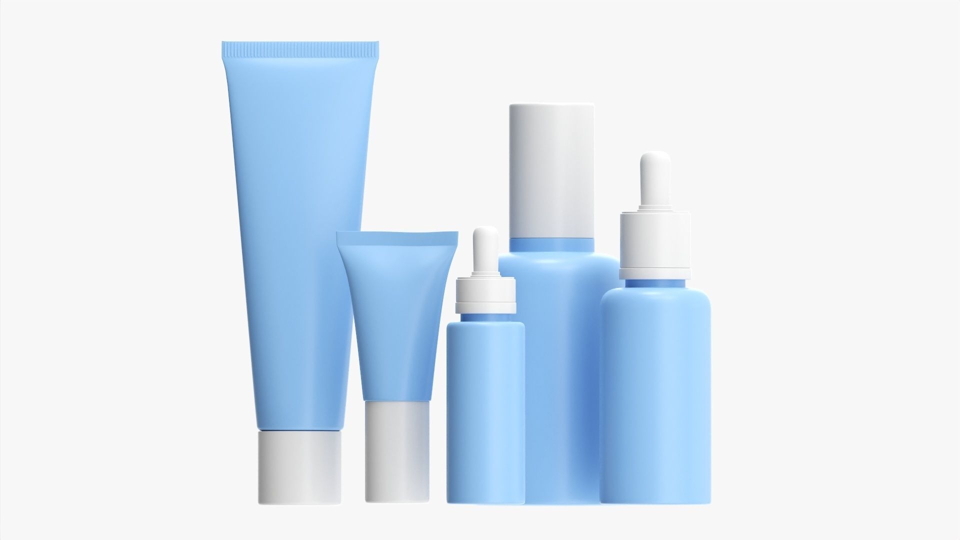 Day face care Lux set mockup 3D model_3