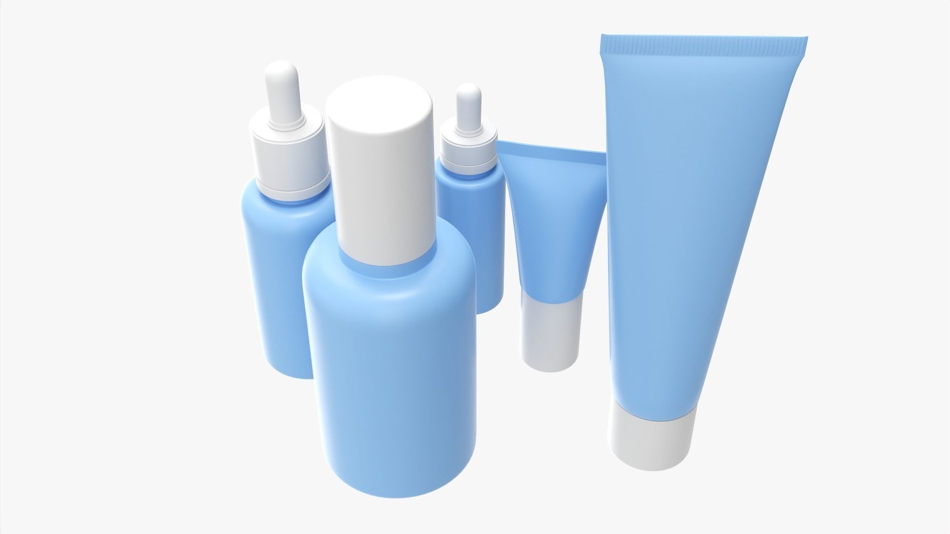 Day face care Lux set mockup 3D model_2