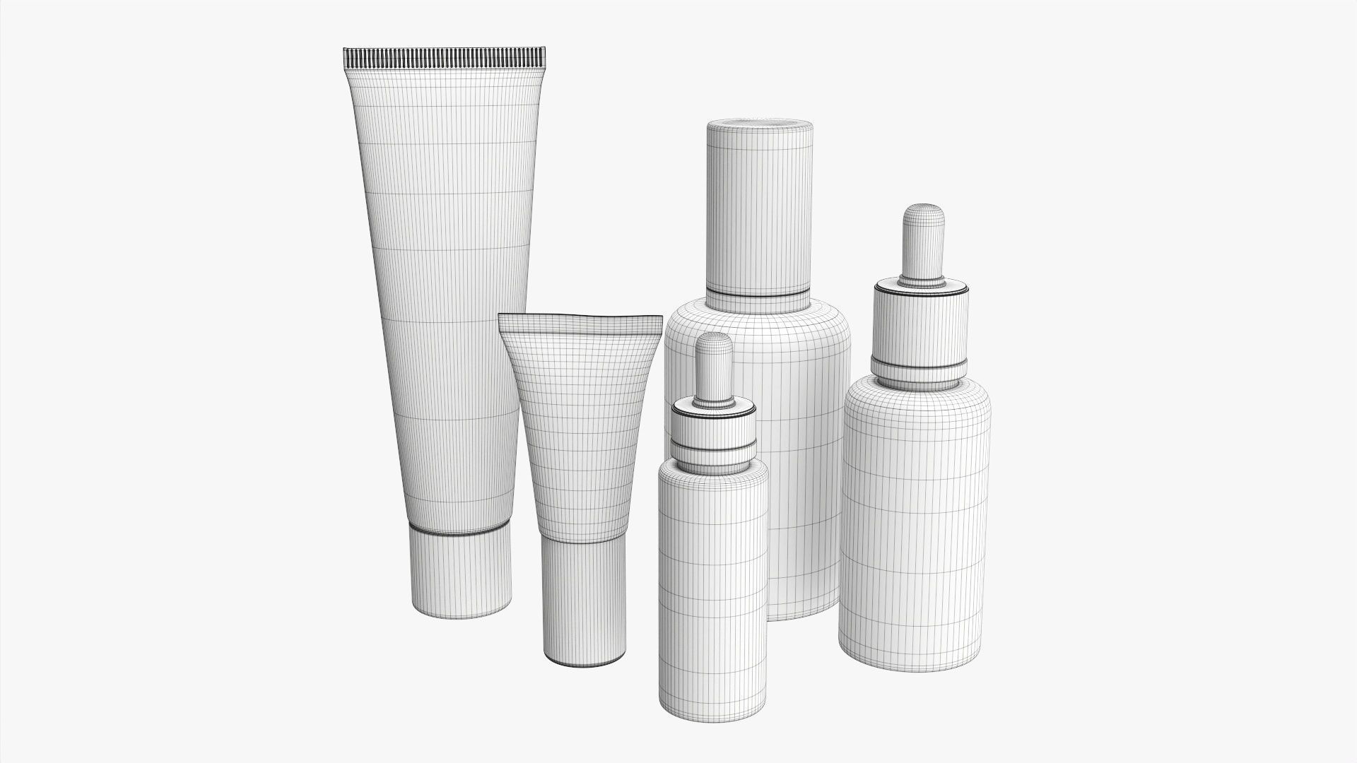 Day face care Lux set mockup 3D model_5