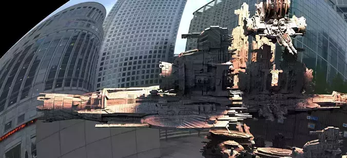 Alien Huge Gunships Kit bash