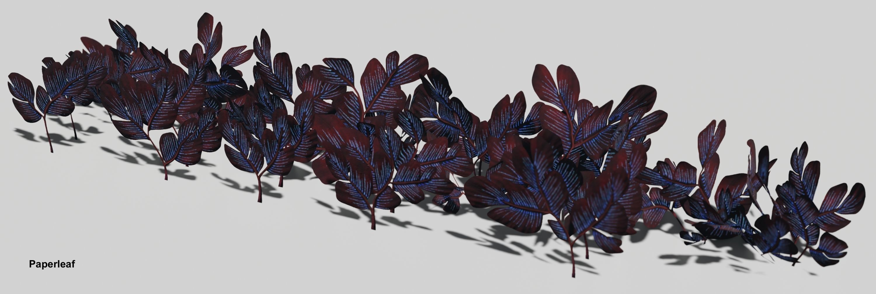 Glowing alien herbs 5 Low-poly 3D model_6