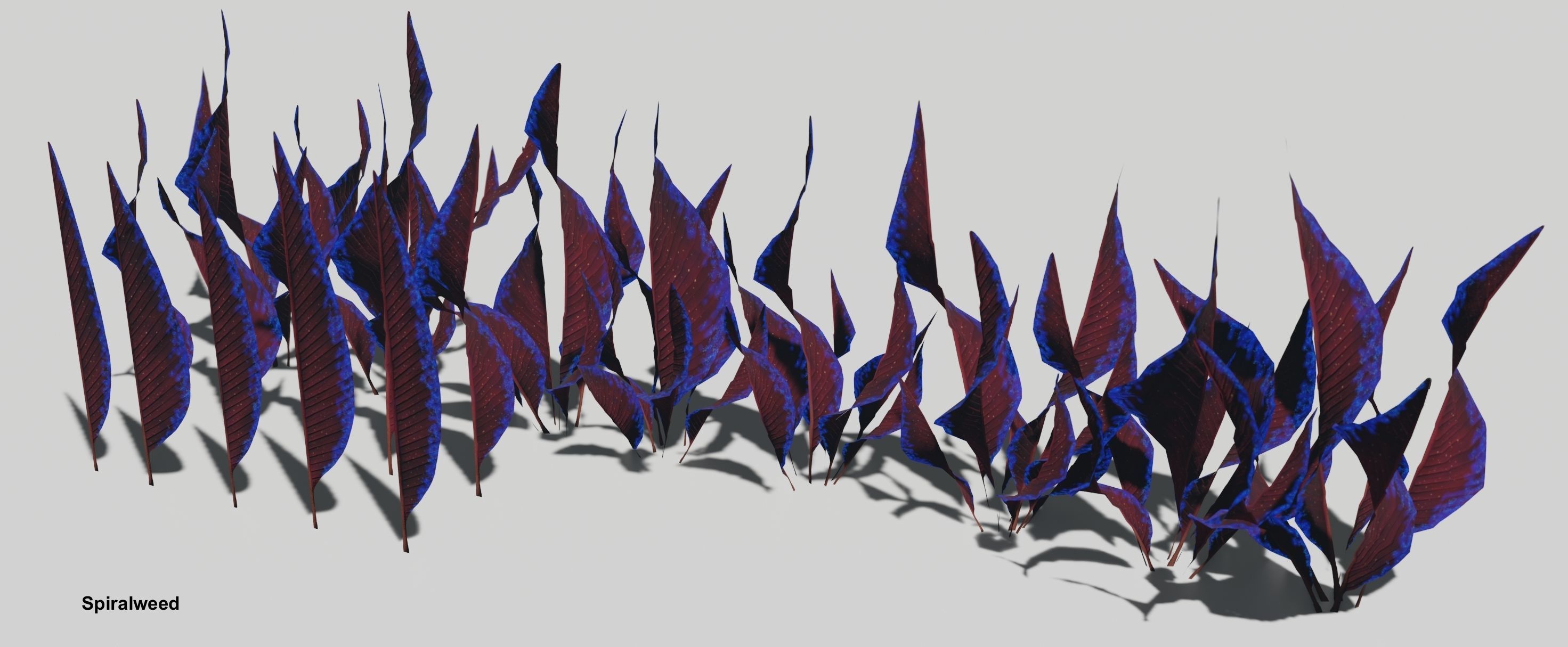 Glowing alien herbs 5 Low-poly 3D model_7
