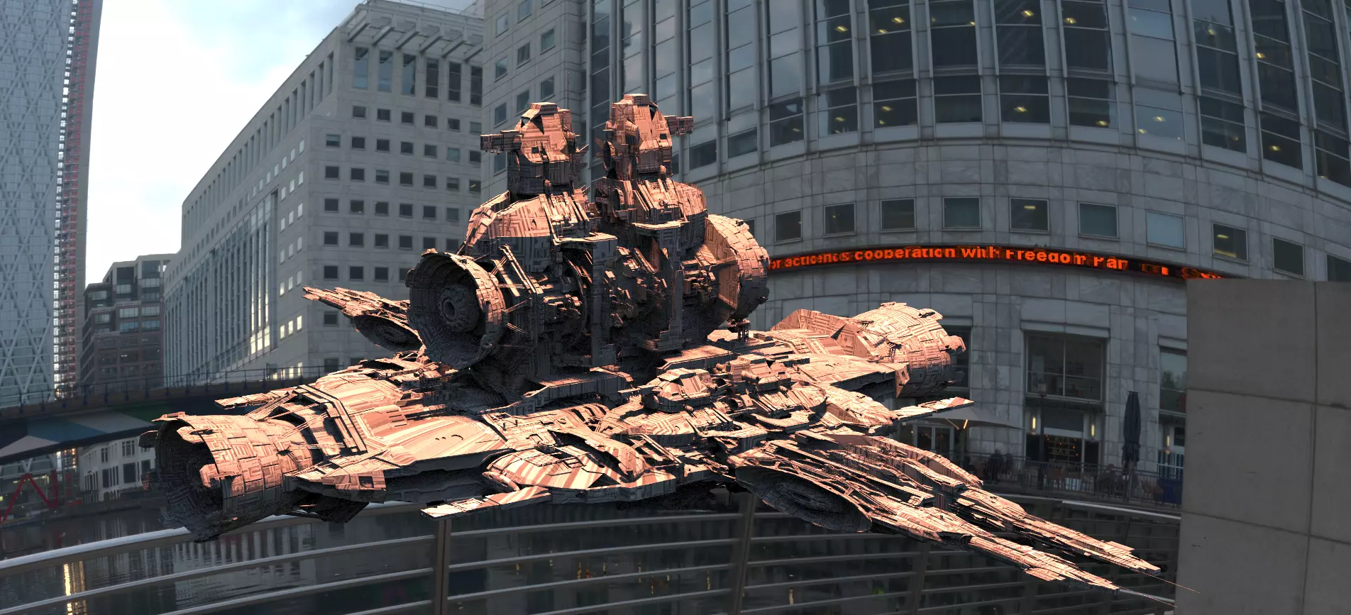 Alien Gunship Cannons 3D model