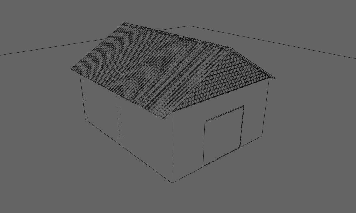 Warehouse - Garage - Barracao Low-poly 3D model_19