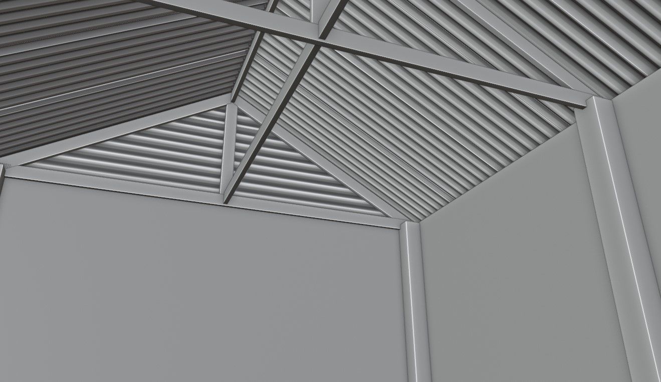 Warehouse - Garage - Barracao Low-poly 3D model_18