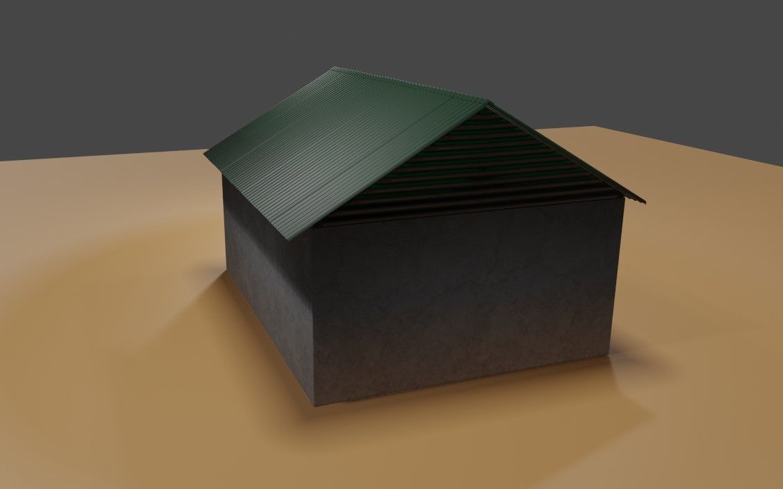 Warehouse - Garage - Barracao Low-poly 3D model_8