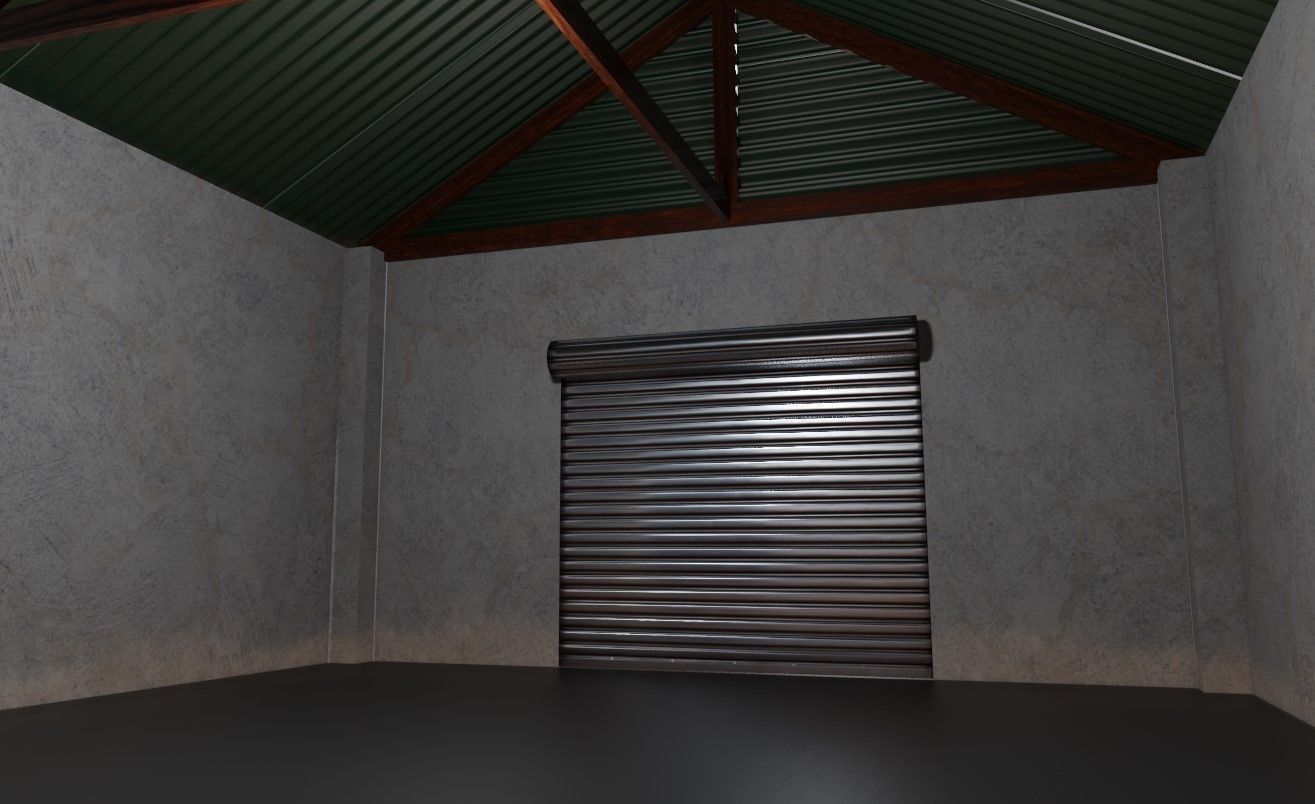 Warehouse - Garage - Barracao Low-poly 3D model_13