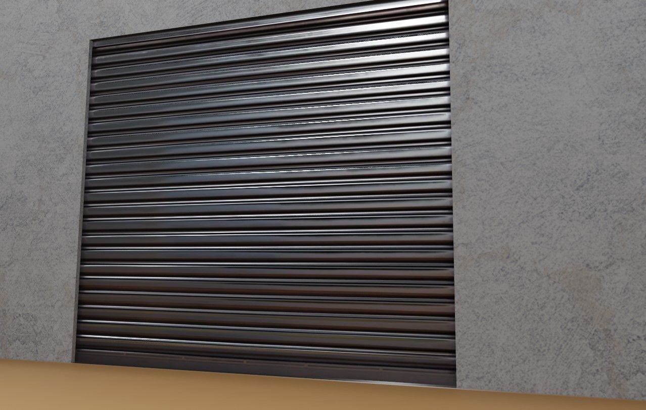 Warehouse - Garage - Barracao Low-poly 3D model_4