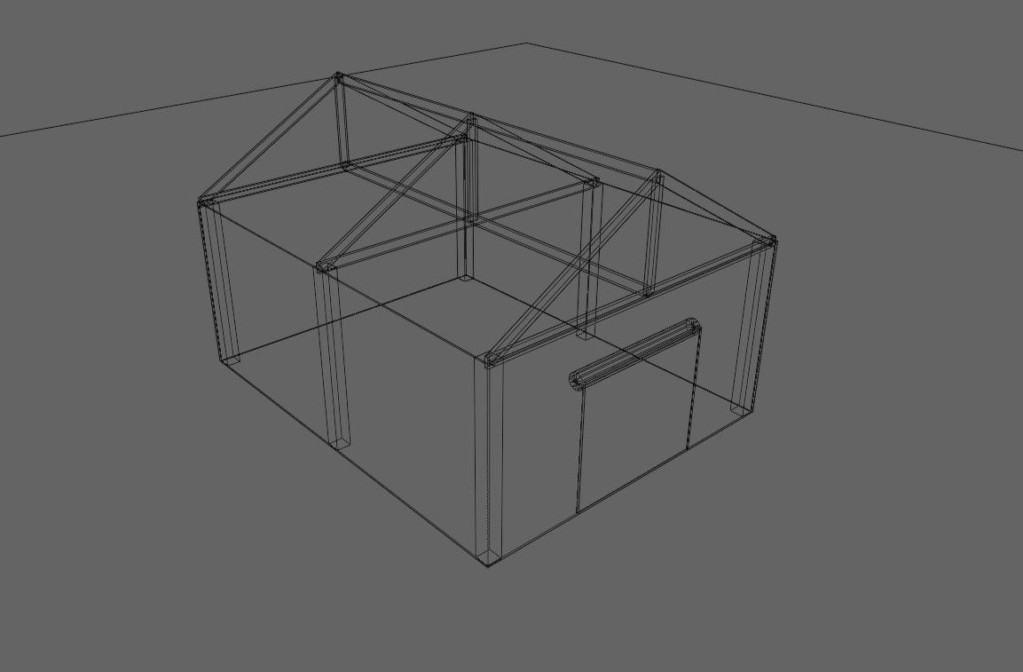 Warehouse - Garage - Barracao Low-poly 3D model_22