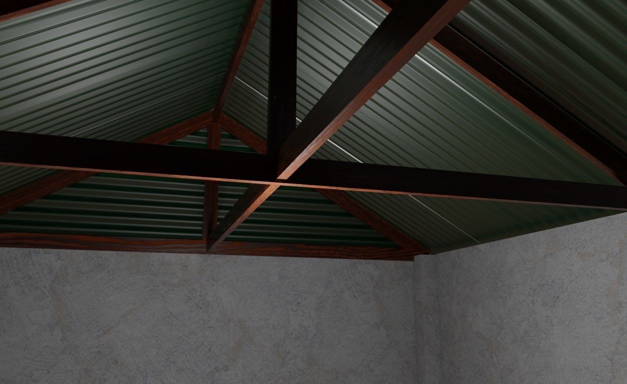 Warehouse - Garage - Barracao Low-poly 3D model_12