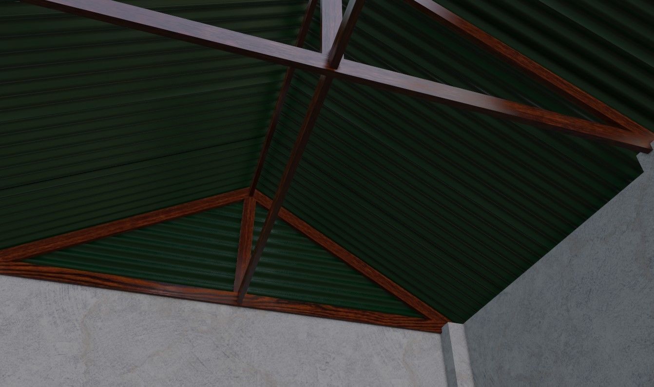 Warehouse - Garage - Barracao Low-poly 3D model_7