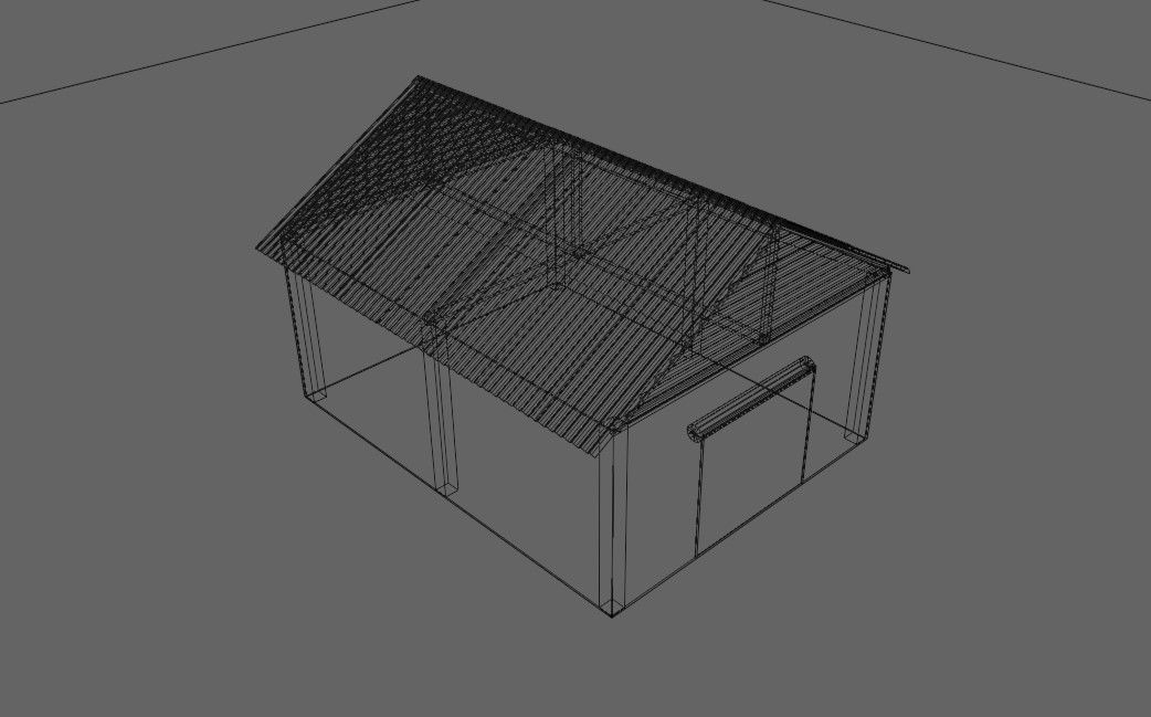Warehouse - Garage - Barracao Low-poly 3D model_21
