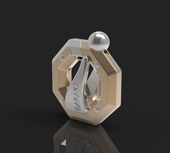 Lock for Chains and Bracelets 3D Print Model 3D print model