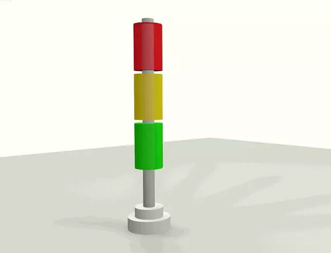 Signale traffic light Free low-poly 3D model