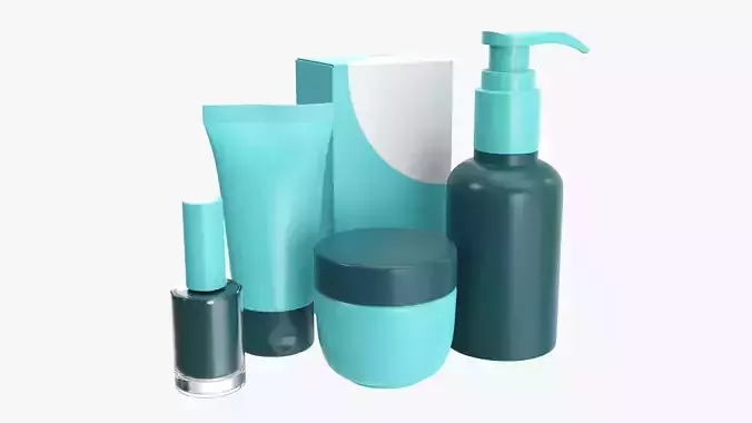 Feet care set mockup