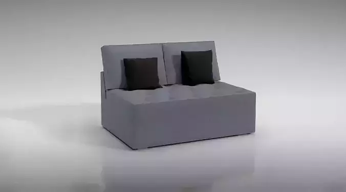 Dark Grey Couch With Black Pillows