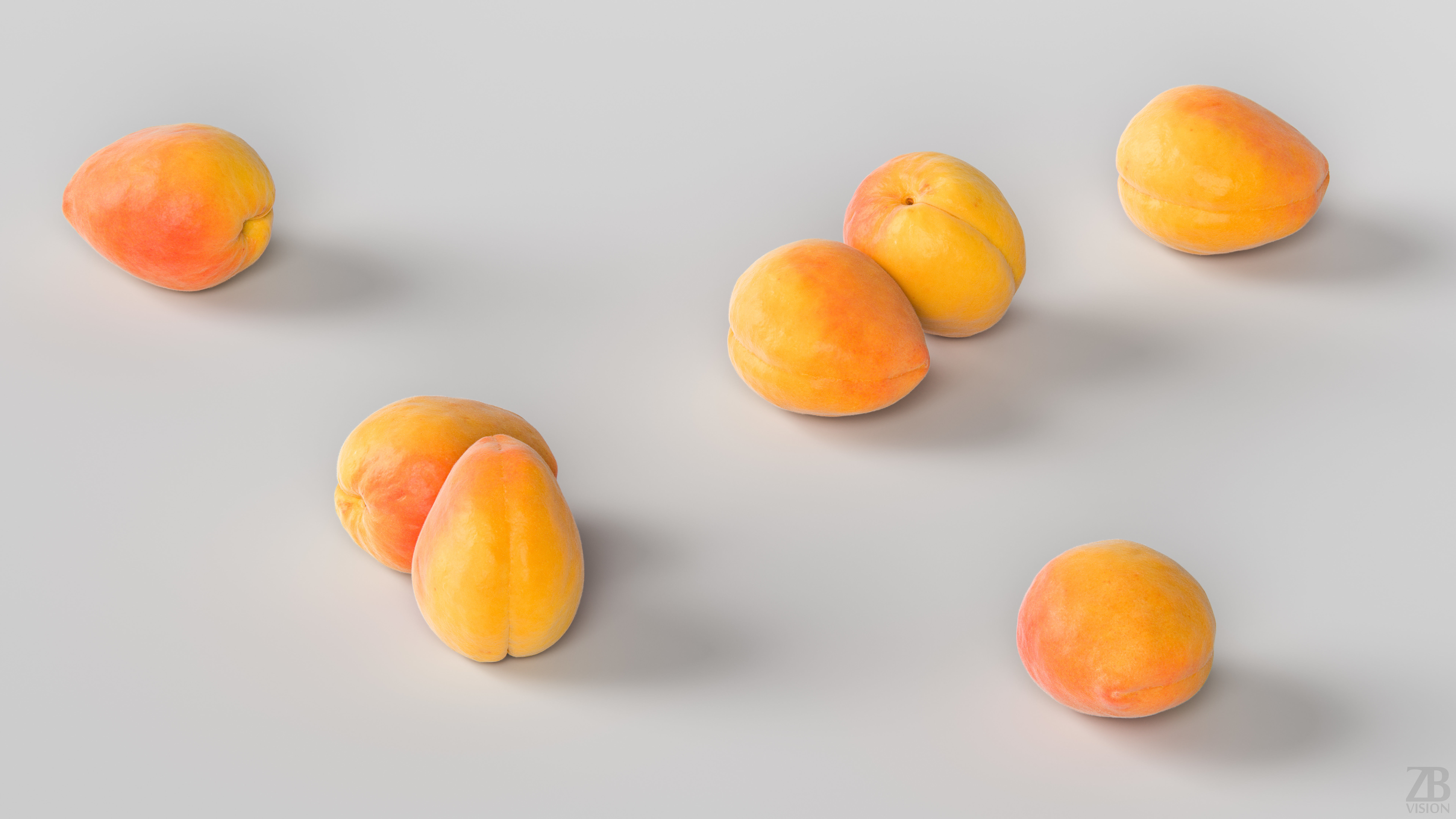 Apricot 3D model_2