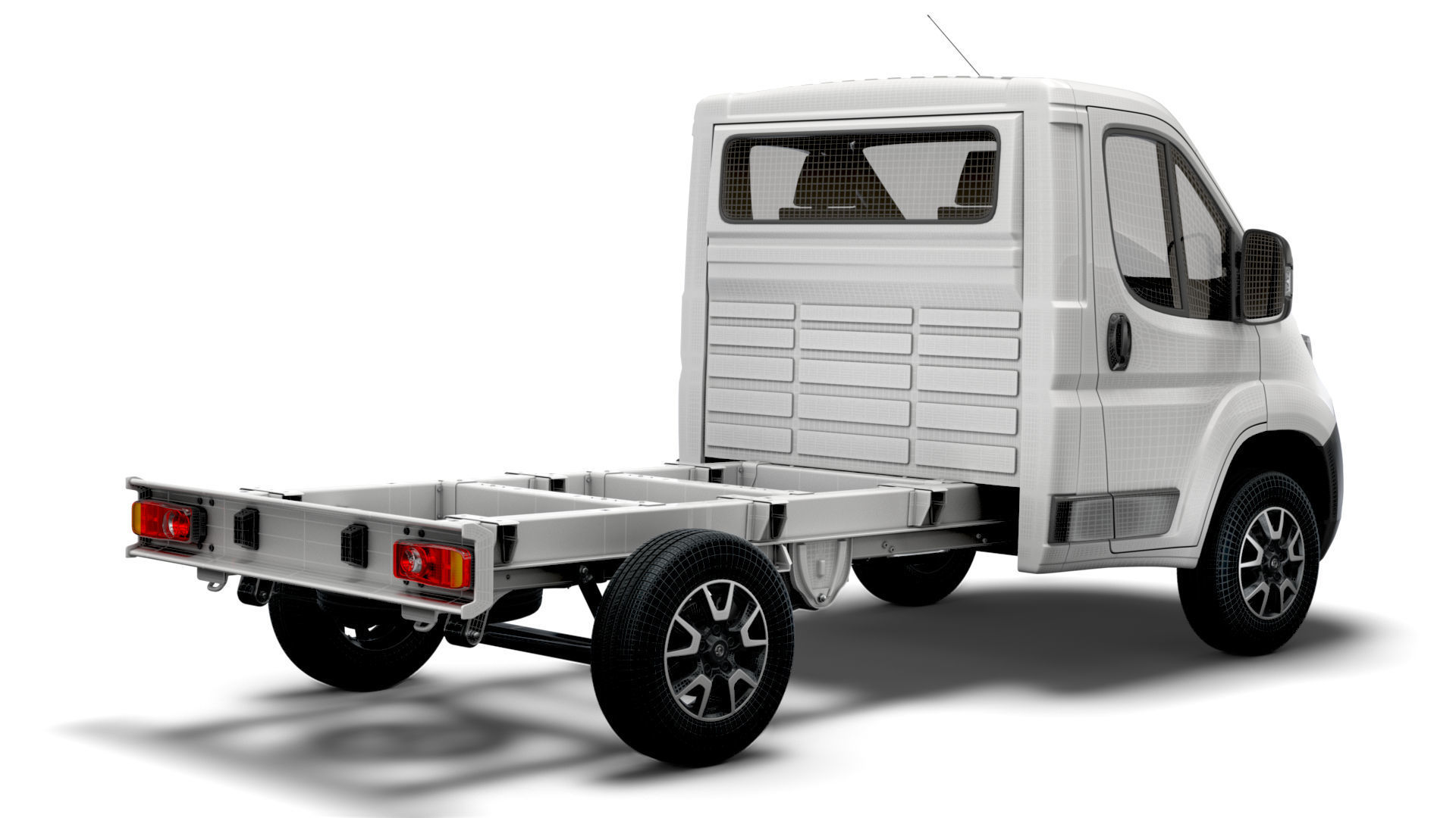 Vauxhall Movano Chassis Truck Single Cab 3000WB 2022 3D model_14