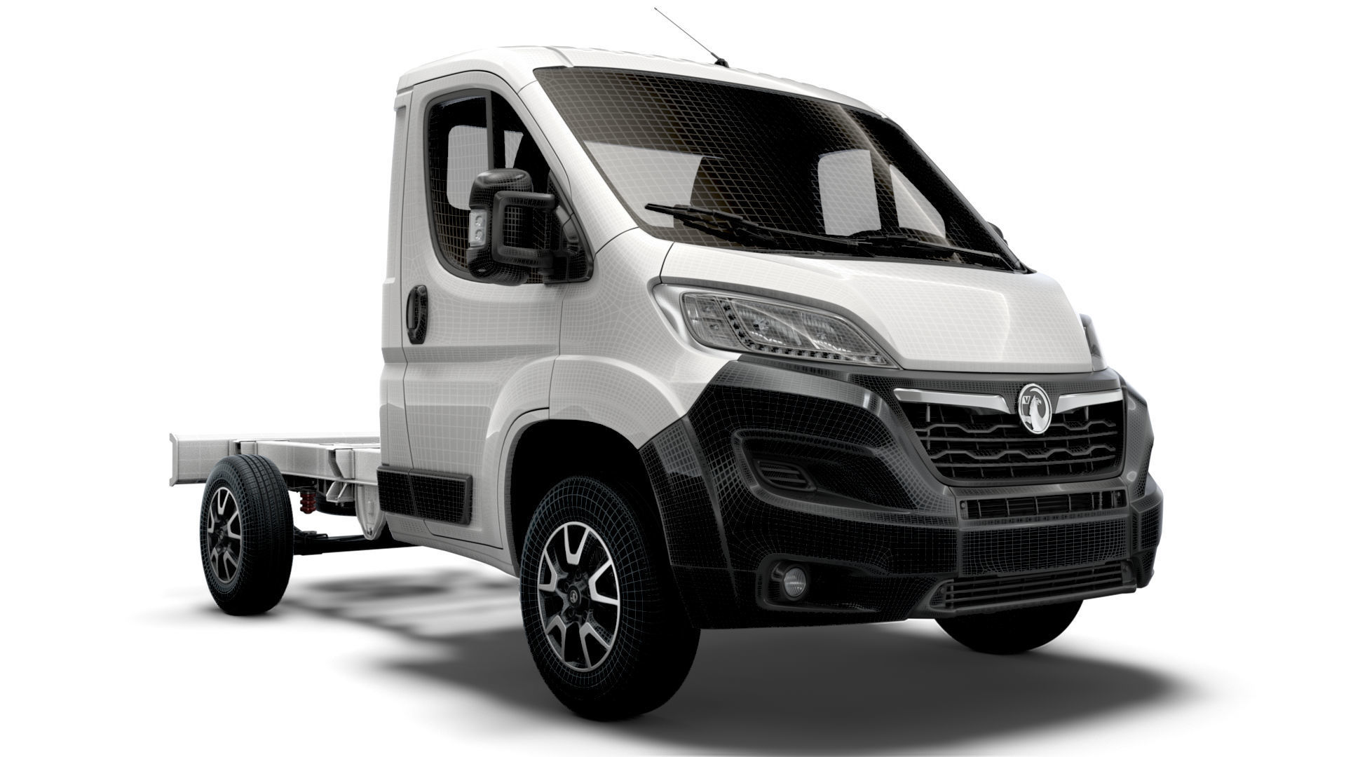 Vauxhall Movano Chassis Truck Single Cab 3000WB 2022 3D model_12