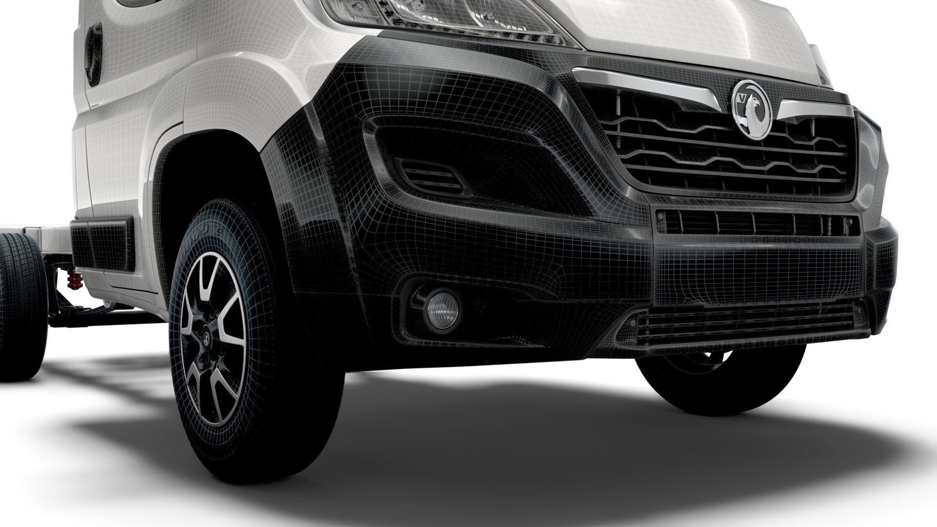 Vauxhall Movano Chassis Truck Single Cab 3000WB 2022 3D model_17