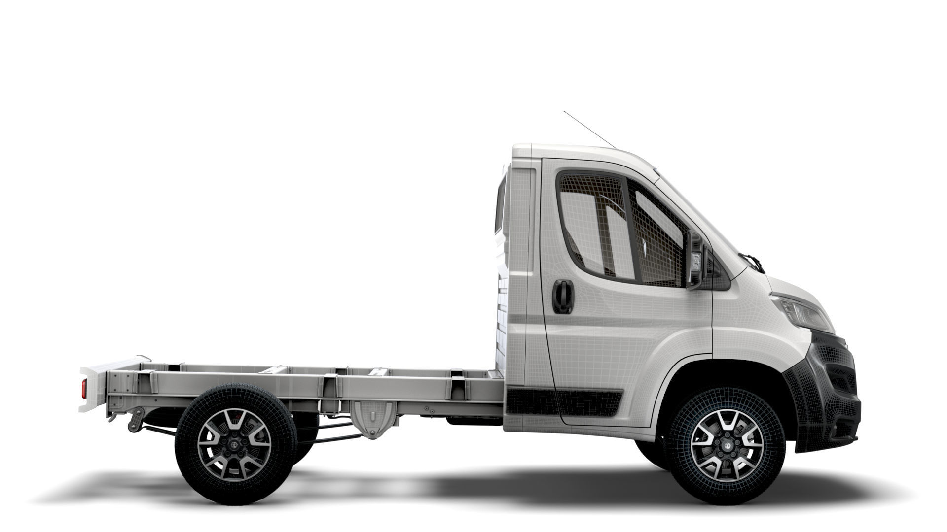 Vauxhall Movano Chassis Truck Single Cab 3000WB 2022 3D model_13