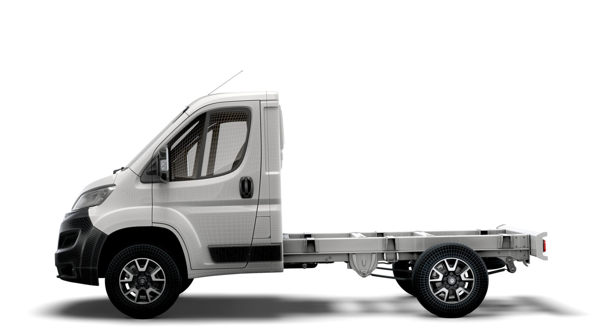 Vauxhall Movano Chassis Truck Single Cab 3000WB 2022 3D model_16