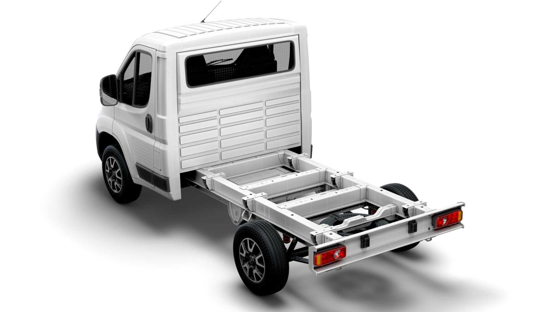 Vauxhall Movano Chassis Truck Single Cab 3000WB 2022 3D model_15